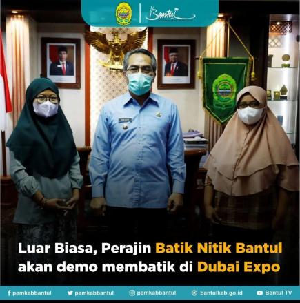 Batik Nitik dalam Dubai Expo 2022