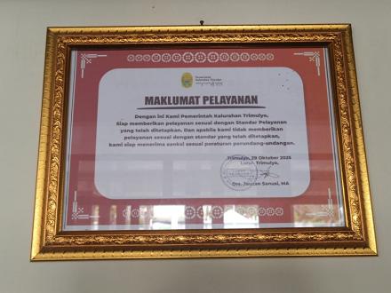 Maklumat Pelayanan Kalurahan Trimulyo